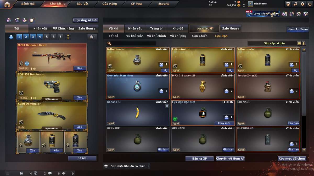 shop acc cf uy tin gia re